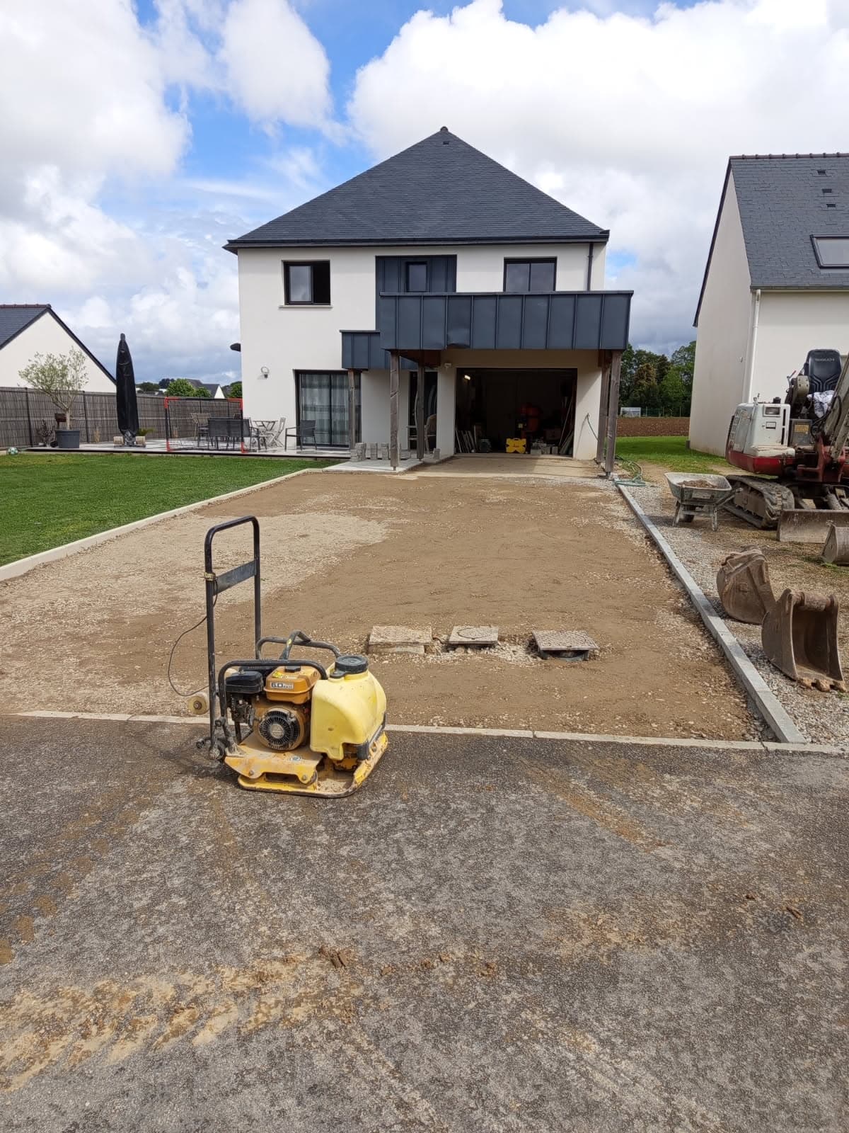 Photo réalisation aménagement extérieur maison